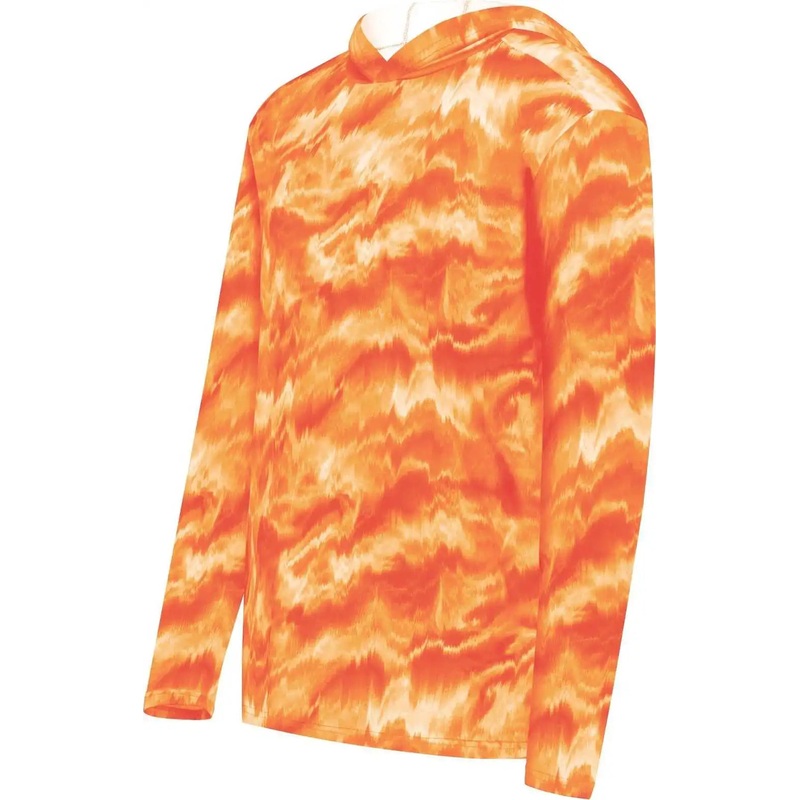Holloway 223605 Youth Stock Cotton Touch Poly Hoodie – Shockwave Orange