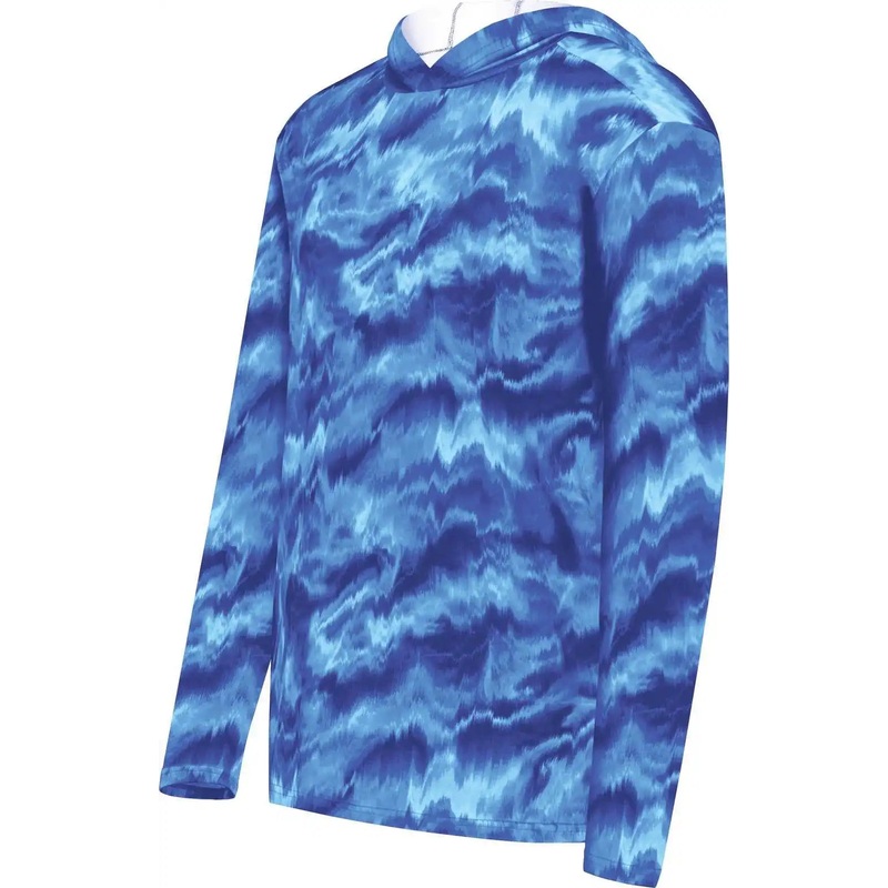 Holloway 223605 Youth Stock Cotton Touch Poly Hoodie – Shockwave Royal