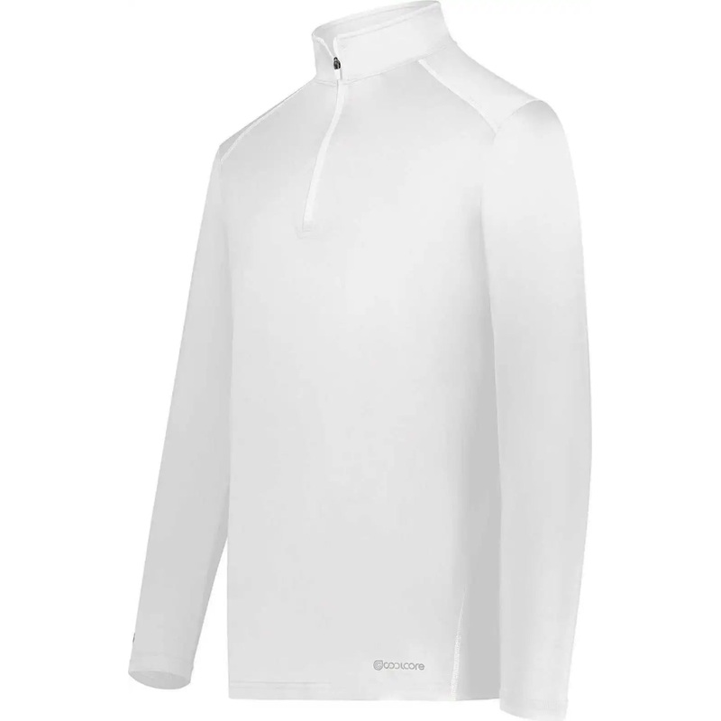 Holloway 222140 Coolcore 1/4 Zip Pullover – White