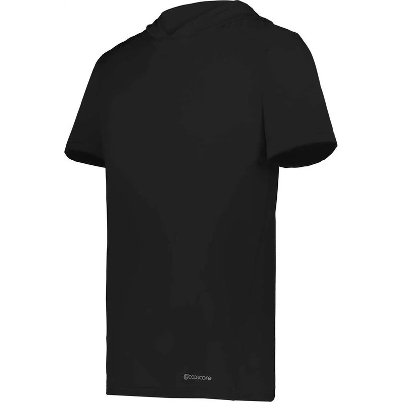 Holloway 222142 Coolcore Short Sleeve Hoodie – Black