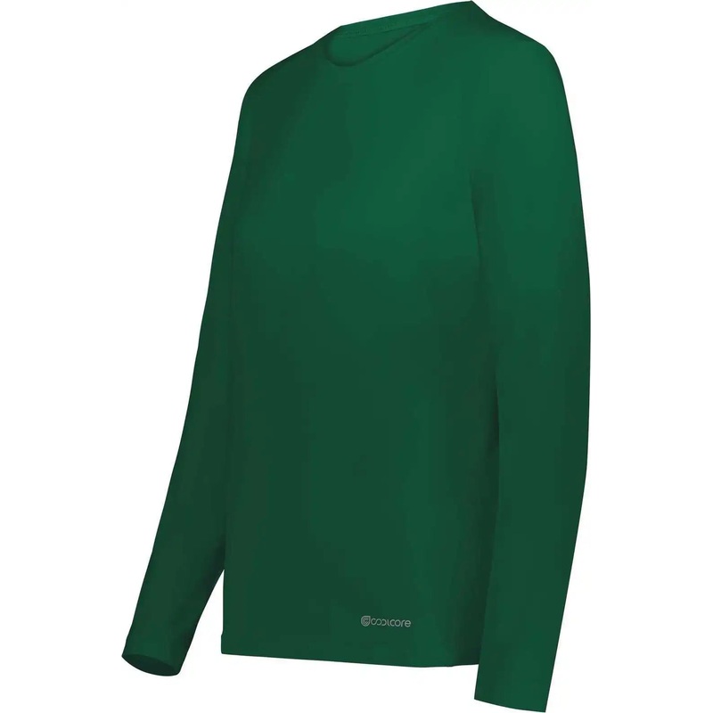 Holloway 222338 Ladies Coolcore Essential Long Sleeve Tee – Dark Green