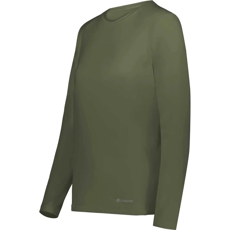 Holloway 222338 Ladies Coolcore Essential Long Sleeve Tee – Olive