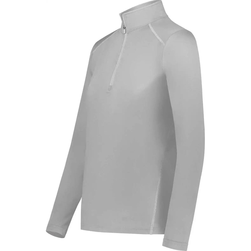 Holloway 222340 Ladies Coolcore 1/4 Zip Pullover – Athletic Grey