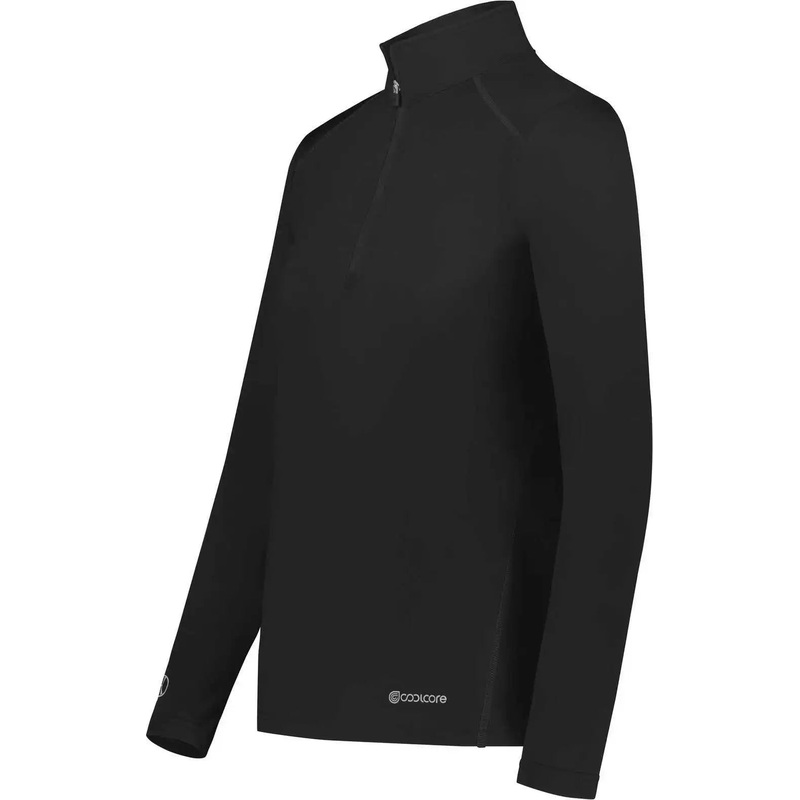 Holloway 222340 Ladies Coolcore 1/4 Zip Pullover – Black
