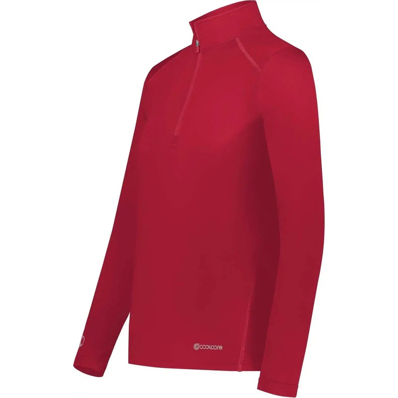 Holloway 222340 Ladies Coolcore 1/4 Zip Pullover – Scarlet