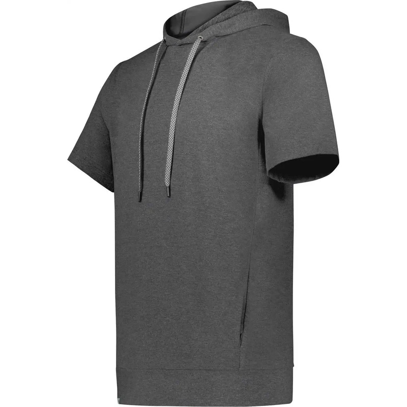 Holloway 222505 Ventura Soft Knit Short Sleeve Hoodie – Carbon Heather