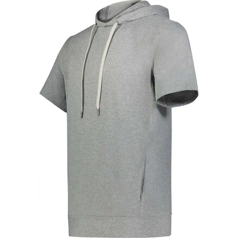 Holloway 222505 Ventura Soft Knit Short Sleeve Hoodie – Grey Heather