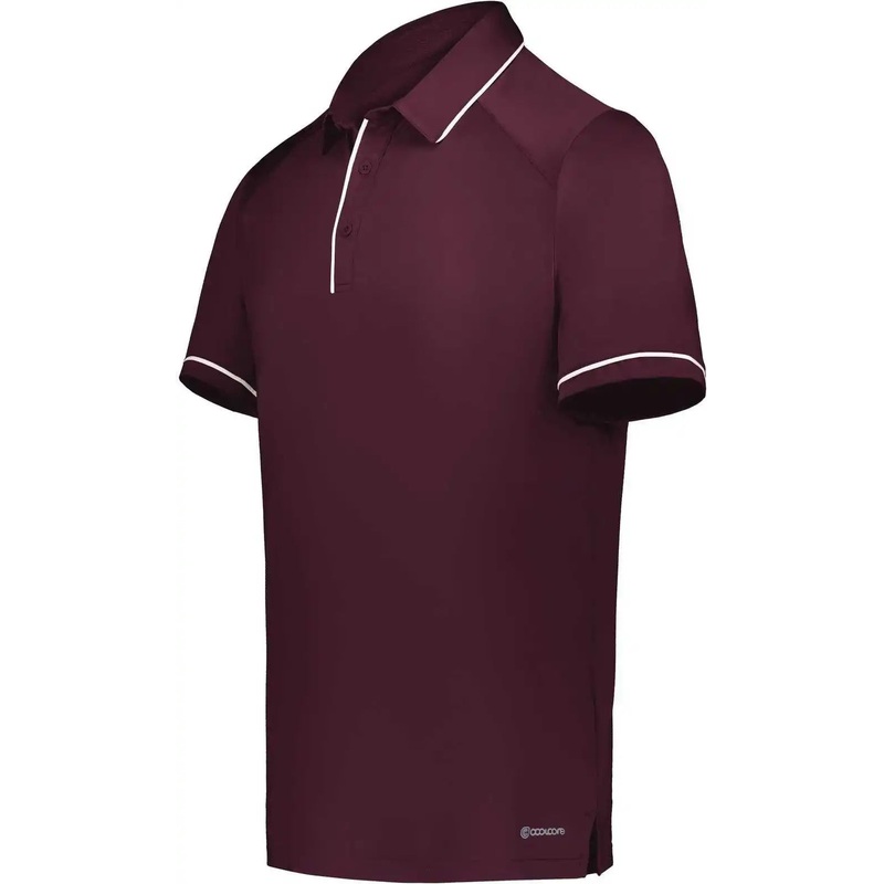 Holloway 222518 Coolcore Performance Polo – Maroon White