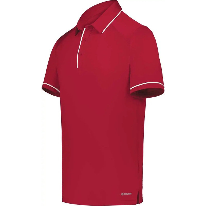 Holloway 222518 Coolcore Performance Polo – Scarlet White