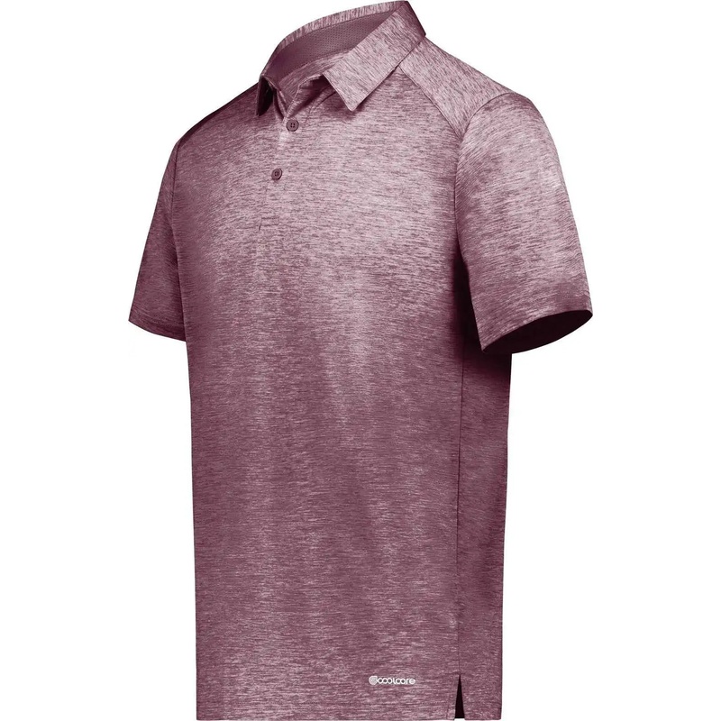 Holloway 222572 Electrify Coolcore Polo – Maroon Heather
