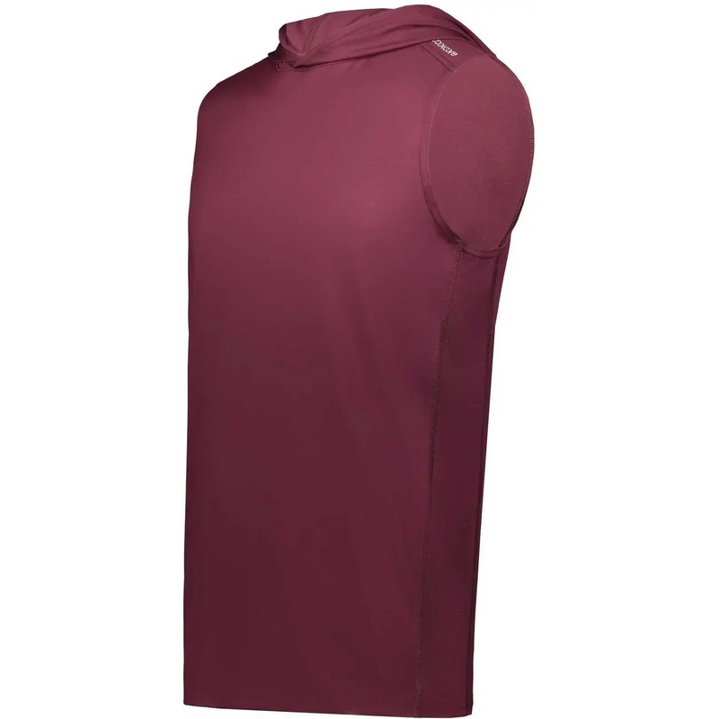 Holloway 222590 Coolcore Sleeveless Hoodie – Maroon