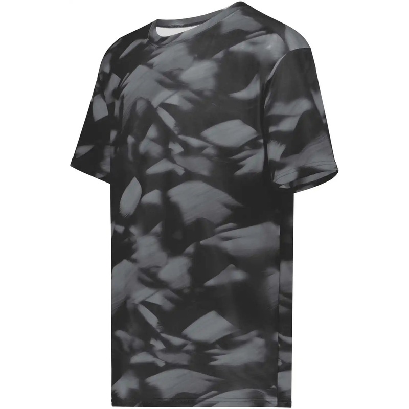 Holloway 222596 Stock Cotton Touch Poly Tee – Glacier Black