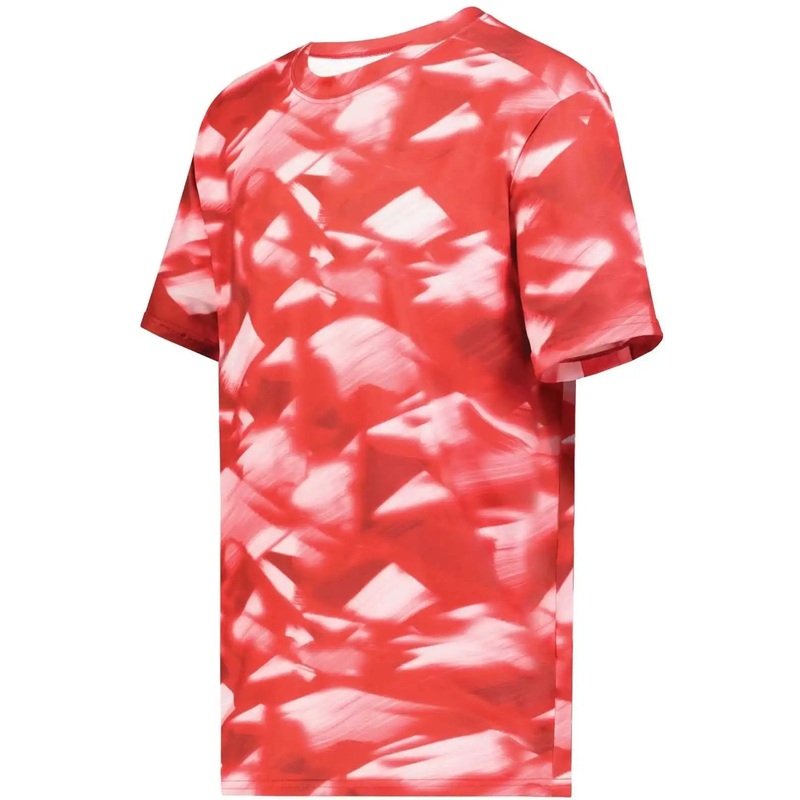 Holloway 222596 Stock Cotton Touch Poly Tee – Glacier Scarlet
