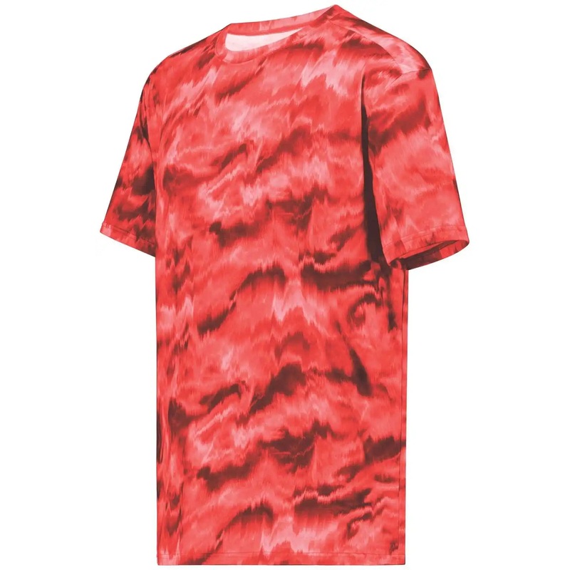 Holloway 222696 Youth Stock Cotton Touch Poly Tee – Shockwave Scarlet