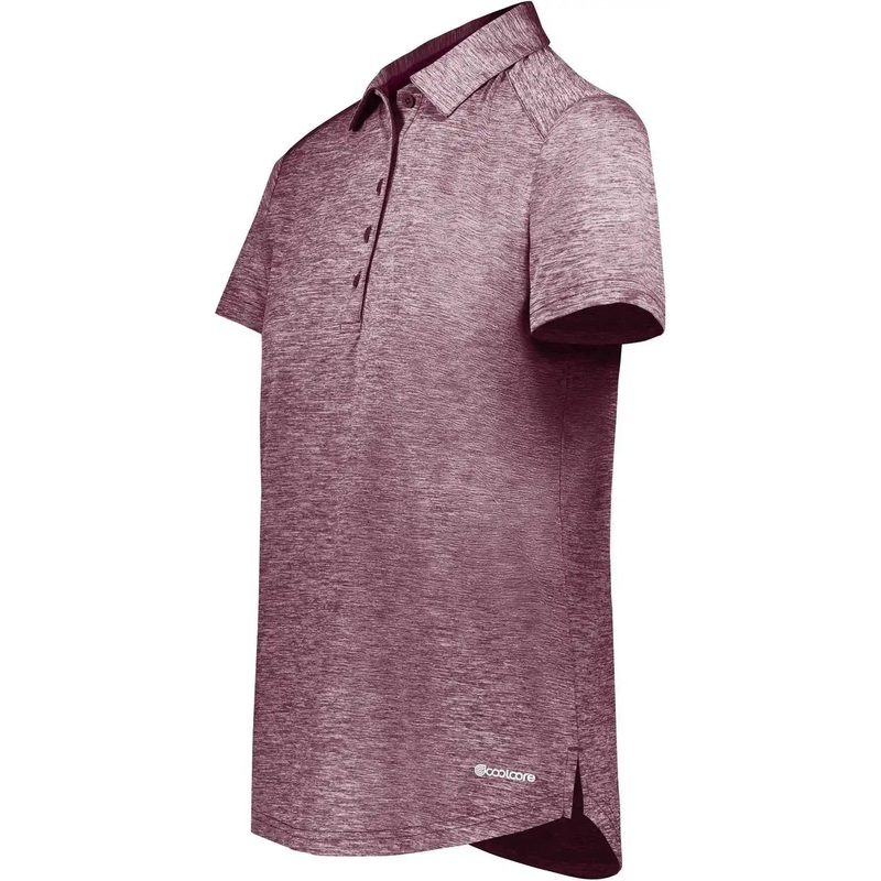 Holloway 222772 Ladies Electrify Coolcore Polo – Maroon Heather