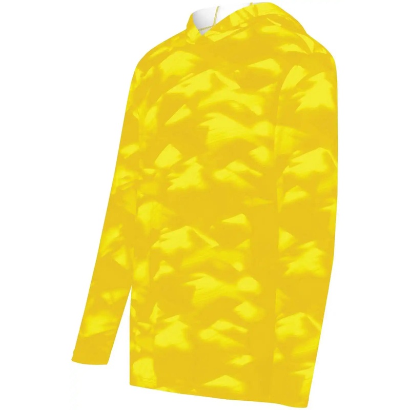 Holloway 223505 Stock Cotton Touch Poly Hoodie – Gold Glacier Print