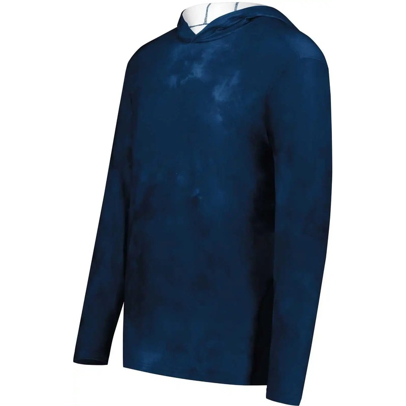 Holloway 223505 Stock Cotton Touch Poly Hoodie – Navy Cloud Print