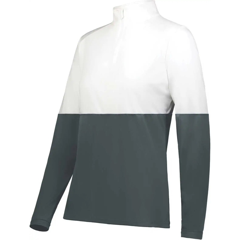 Holloway 223700 Ladies Momentum Team 1/4 Zip Pullover – Iron White