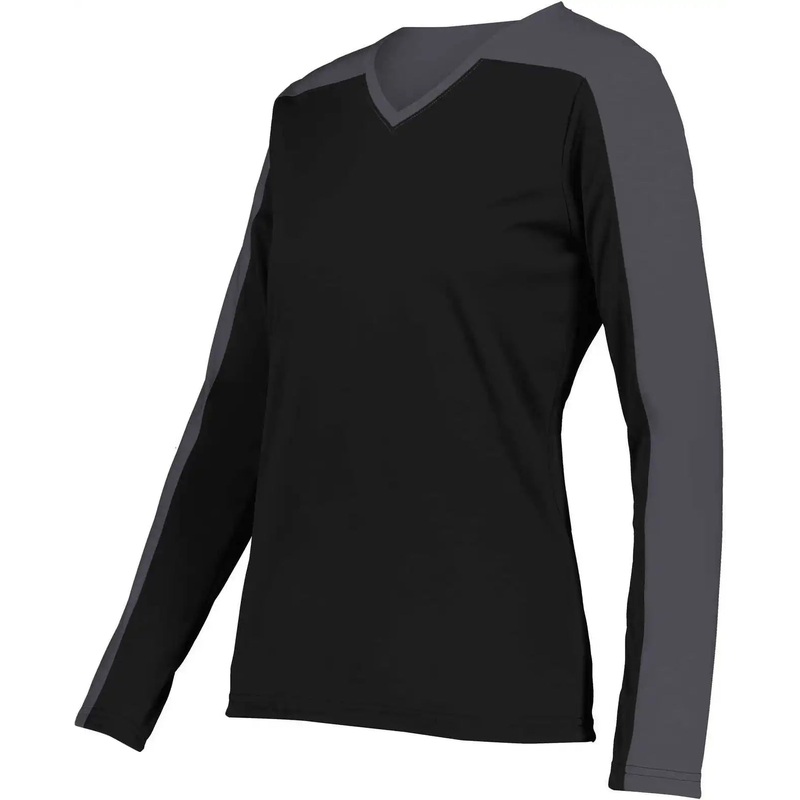 Holloway 223702 Ladies Momentum Team Long Sleeve Tee – Black Iron