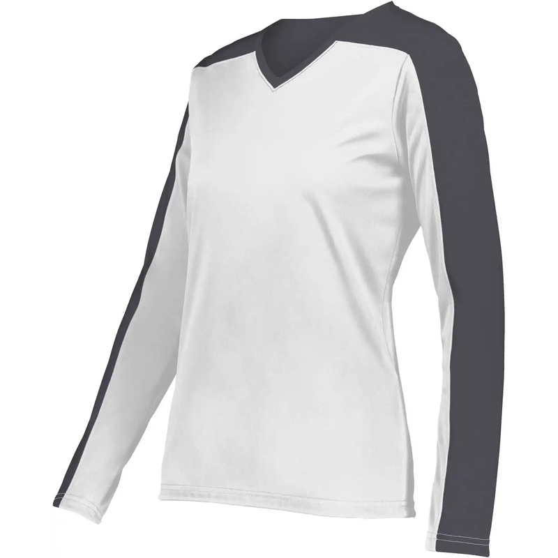 Holloway 223702 Ladies Momentum Team Long Sleeve Tee – White Iron