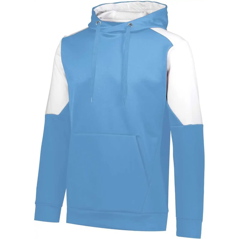 Holloway 222540 Blue Chip Hoodie – Columbia Blue White