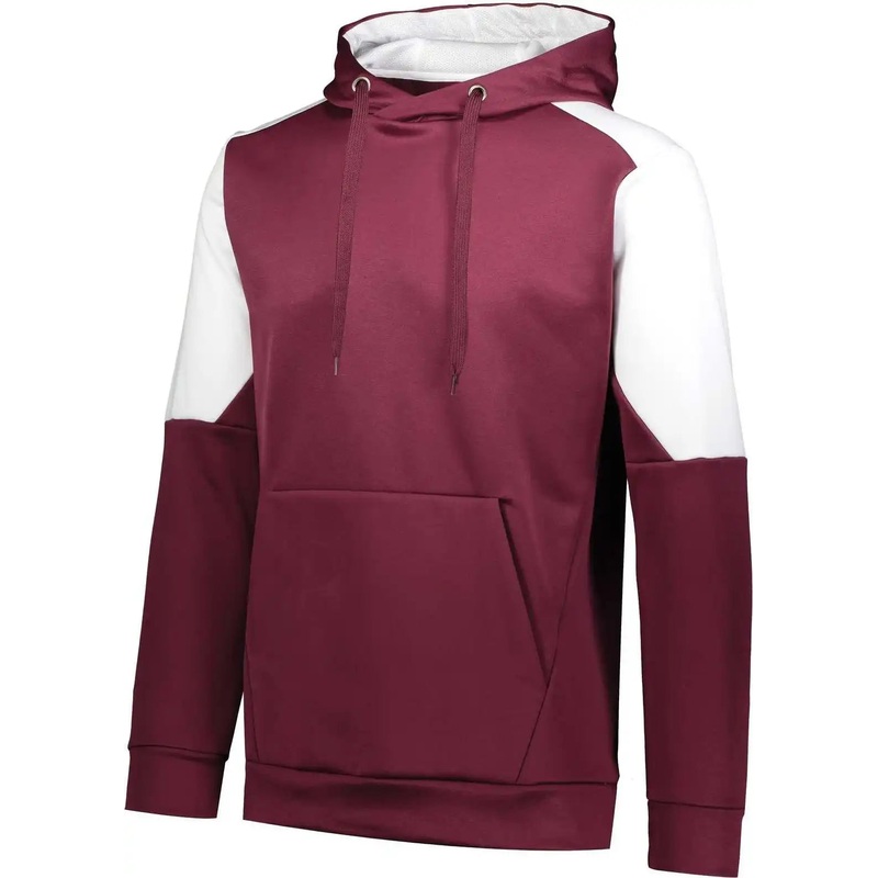 Holloway 222540 Blue Chip Hoodie – Maroon White