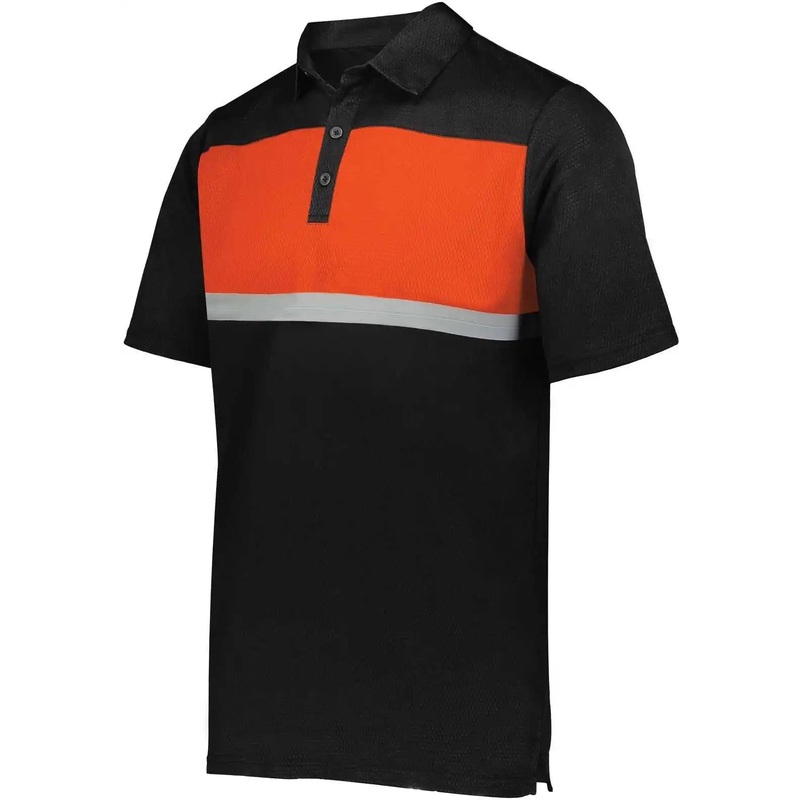 Holloway 222576 Prism Bold Polo – Black Orange