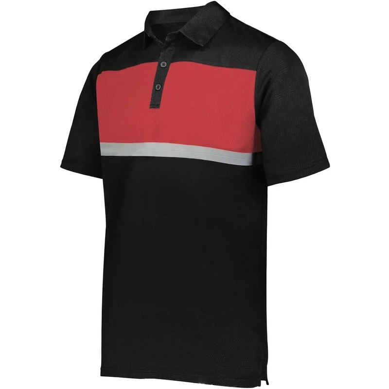 Holloway 222576 Prism Bold Polo – Black Scarlet