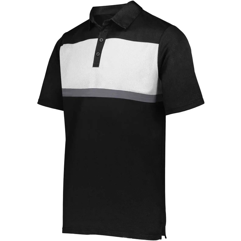 Holloway 222576 Prism Bold Polo – Black White