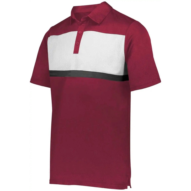 Holloway 222576 Prism Bold Polo – Cardinal White