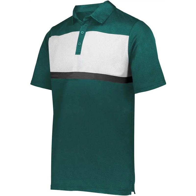 Holloway 222576 Prism Bold Polo – Dark Green White
