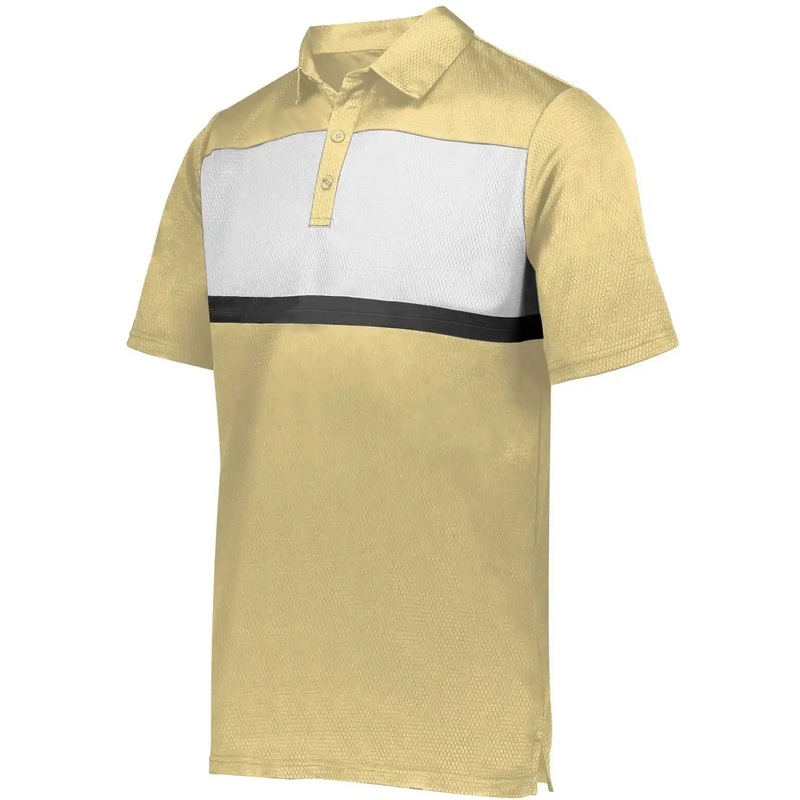 Holloway 222576 Prism Bold Polo – Vegas Gold White