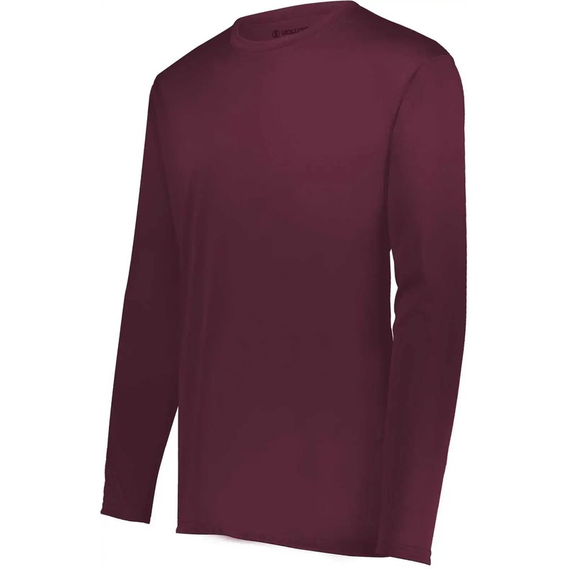 Holloway 222822 Momentum Long Sleeve Tee – Maroon (Hlw)