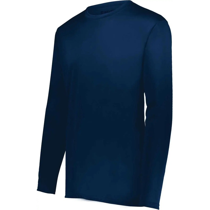 Holloway 222823 Youth Momentum Long Sleeve Tee – Navy