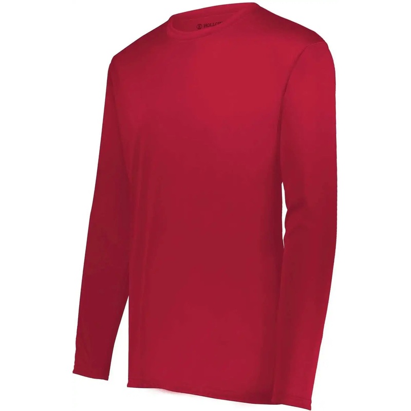 Holloway 222823 Youth Momentum Long Sleeve Tee – Scarlet