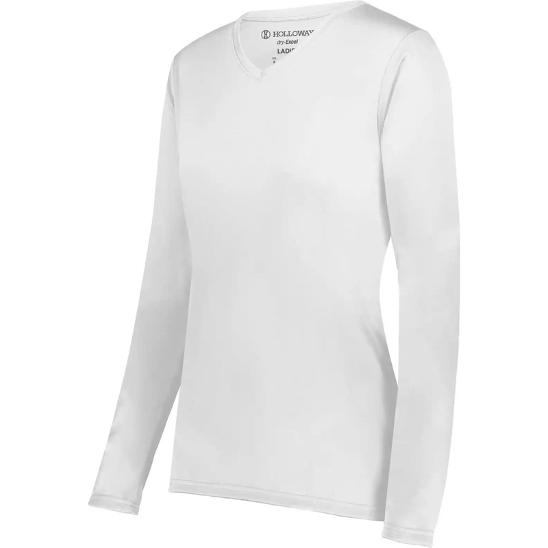 Holloway 222824 Ladies Momentum Long Sleeve Tee – White