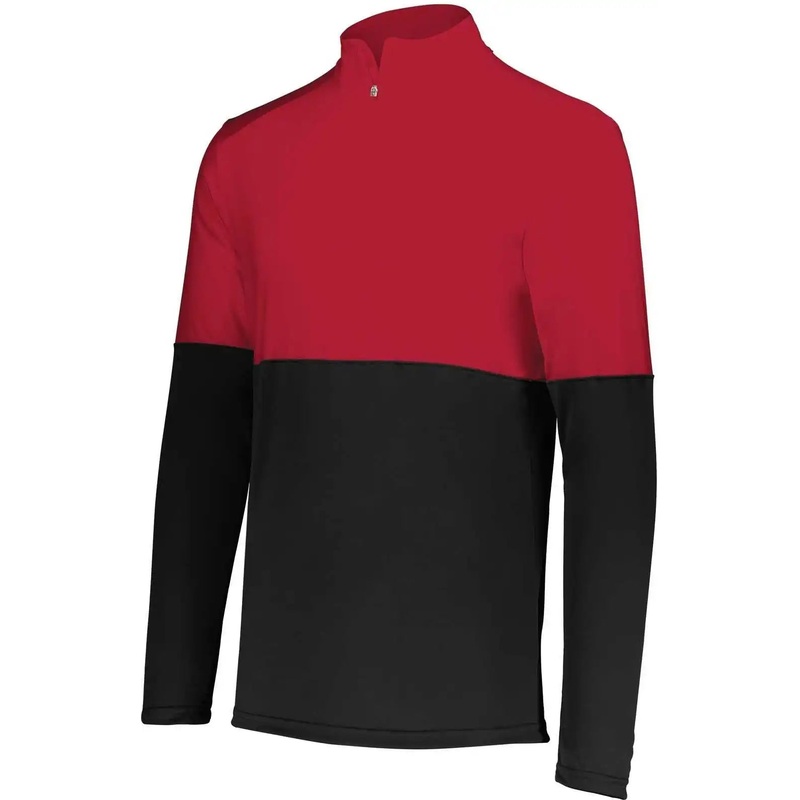 Holloway 223600 Youth Momentum Team 1/4 Zip  Pullover – Black Scarlet