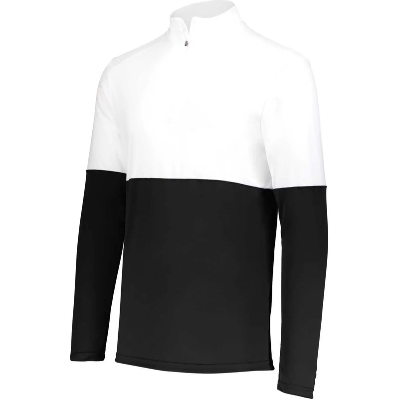 Holloway 223600 Youth Momentum Team 1/4 Zip  Pullover – Black White