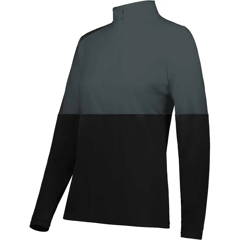 Holloway 223700 Ladies Momentum Team 1/4 Zip Pullover – Black Iron