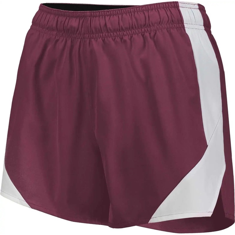 Holloway 229389 Ladies Olympus Shorts – Maroon White