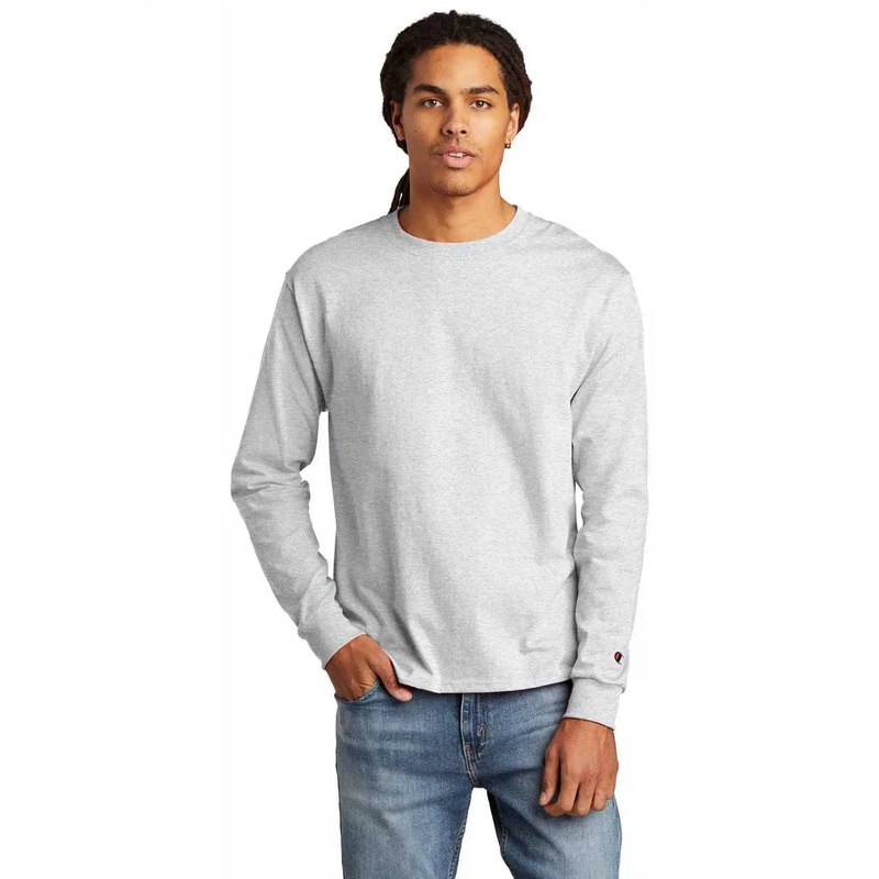 Champion CC8C Heritage 5.2-oz Long Sleeve T-Shirt – Ash