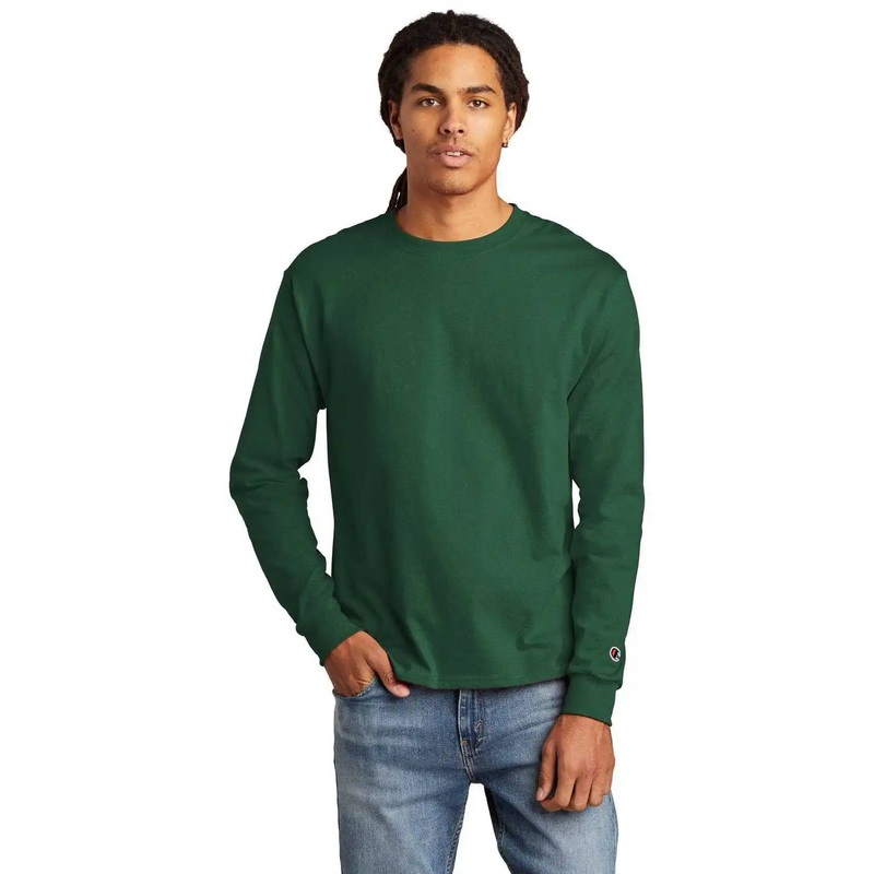 Champion CC8C Heritage 5.2-oz Long Sleeve T-Shirt – Dark Green