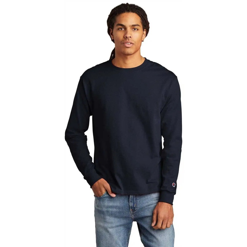 Champion CC8C Heritage 5.2-oz Long Sleeve T-Shirt – Navy
