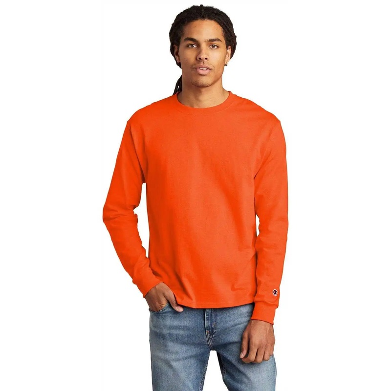 Champion CC8C Heritage 5.2-oz Long Sleeve T-Shirt – Orange