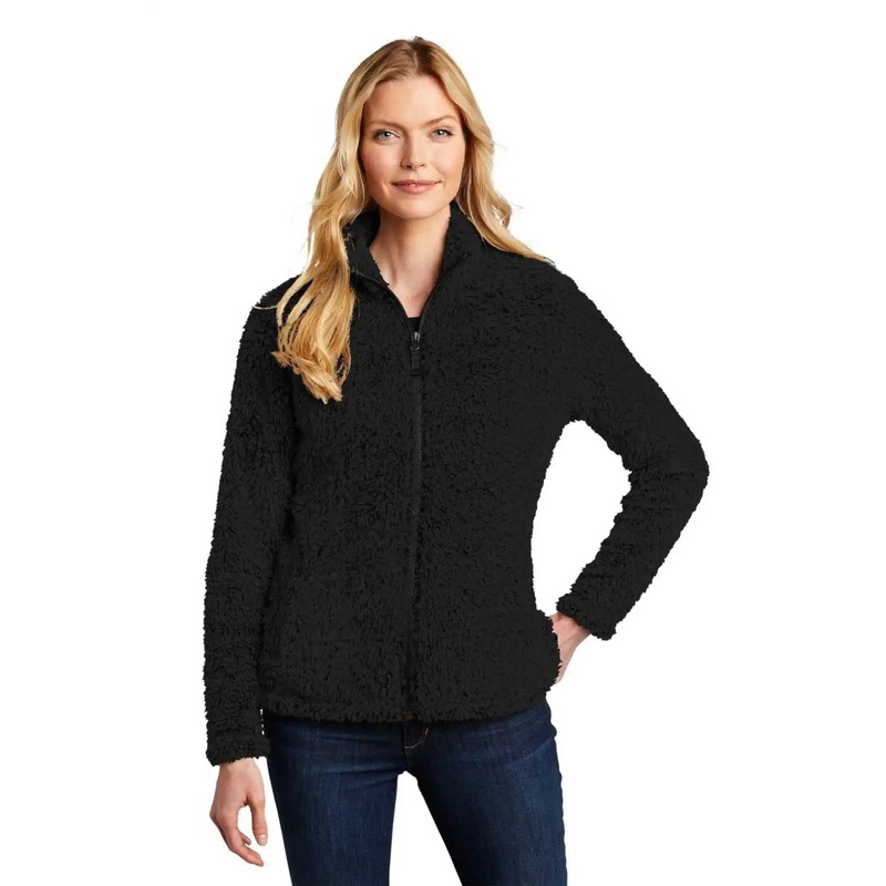 Port Authority L131 Ladies Cozy Fleece Jacket – Black