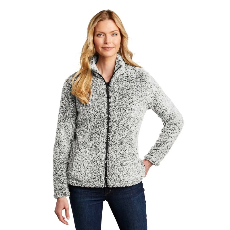 Port Authority L131 Ladies Cozy Fleece Jacket – Gray Heather
