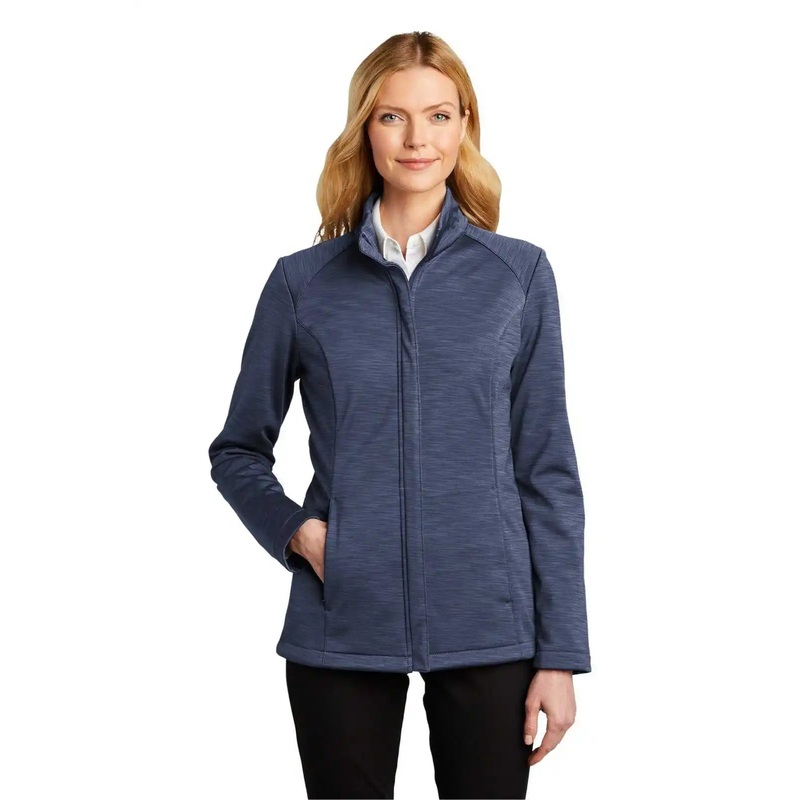 Port Authority L339 Ladies Stream Soft Shell Jacket – Dress Blue Navy Heather