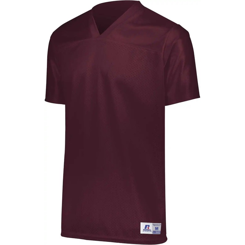 Russell R0593B Youth Solid Flag Football Jersey – Maroon