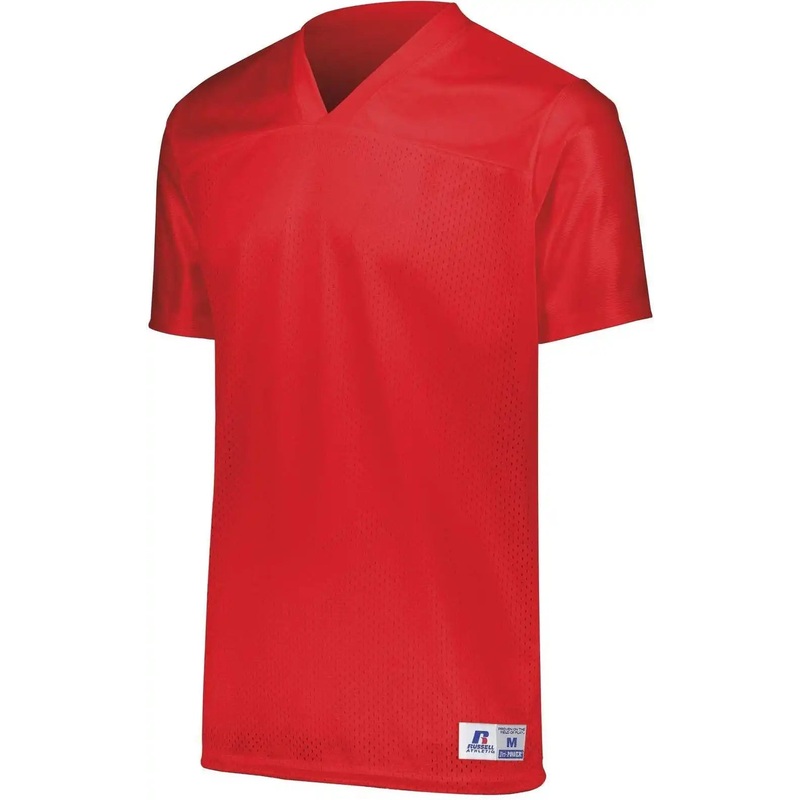Russell R0593B Youth Solid Flag Football Jersey – True Red