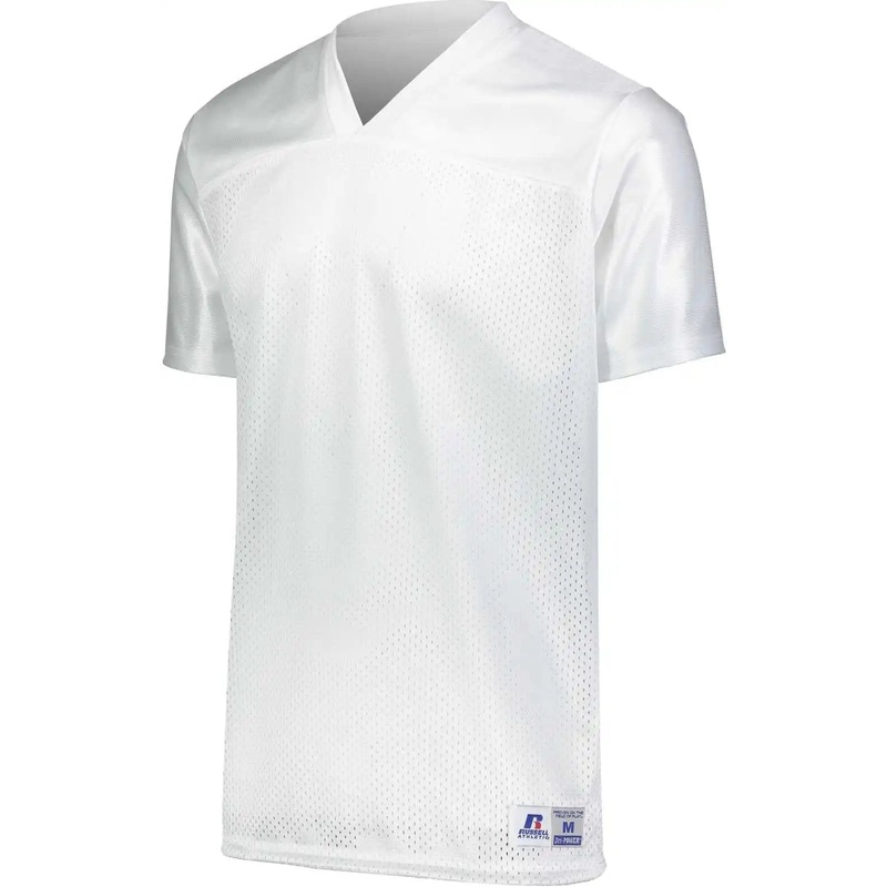 Russell R0593B Youth Solid Flag Football Jersey – White